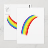 Rainbow Postkarte (Vorne/Hinten)