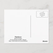 Rainbow Postkarte (Rückseite)
