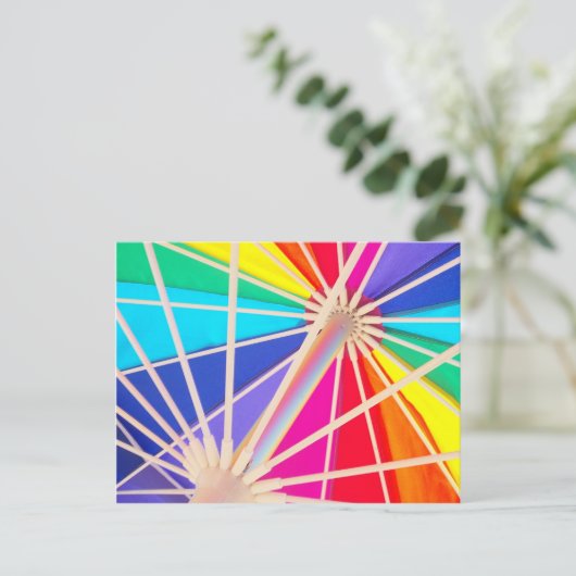 Rainbow Postkarte (Stehend Vorderseite)