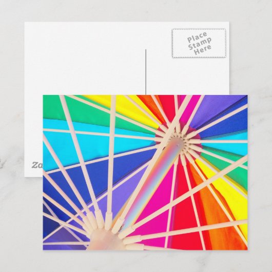 Rainbow Postkarte (Vorne/Hinten)