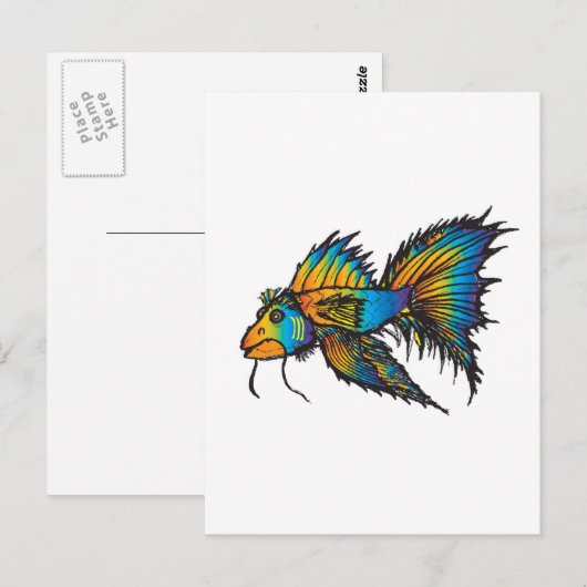 Rainbow Postkarte (Vorne/Hinten)