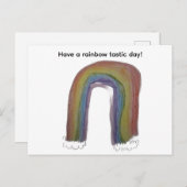 Rainbow-Postkarte Feiertagspostkarte (Vorne/Hinten)