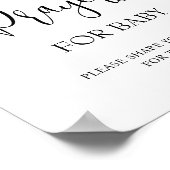 Rainbow Prayers für Baby Showunterschrift Poster (Ecke)