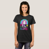 Rainbow Pre-Kindergarten No Prob Llama 100th Day o T-Shirt (Vorne ganz)