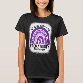 Rainbow Preemie Wir tragen Lila für Frühreife Aw T-Shirt