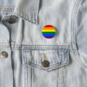 Rainbow Pride Abzeichen Button (Beispiel)