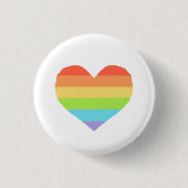 Rainbow Pride Abzeichen Button (Vorderseite)