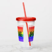 Rainbow Pride Acryltrinkbecher (Links)