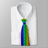 Rainbow Pride Animal Stripe Krawatte (Gebunden)