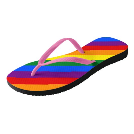 Rainbow Pride Badesandalen (Schrägansicht)