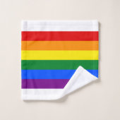 Rainbow Pride Badhandtuch Set (Waschlappen)