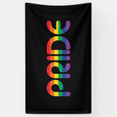 Rainbow Pride Ballon Letters Banner (Vertikal)