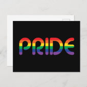 Rainbow Pride Balloon Letters Postkarte (Vorne/Hinten)