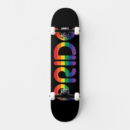 Rainbow Pride Balloon Letters Skateboard (Vorderseite)