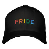 Rainbow Pride Bestickte Baseballkappe (Vorderseite)