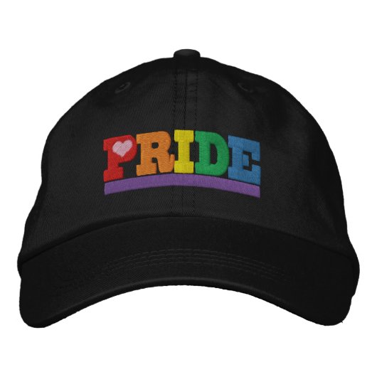 Rainbow Pride Bestickte Kappe (Vorderseite)