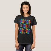 Rainbow Pride Blume T-Shirt (Vorne ganz)