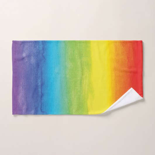Rainbow Pride Bright Vibrann Badhandtuch Set (Handtuch)