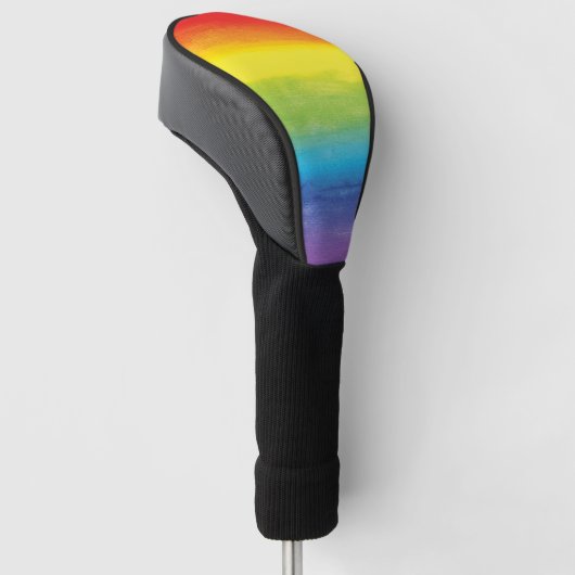 Rainbow Pride Bright Vibrann Golf Headcover (angewinkelt)