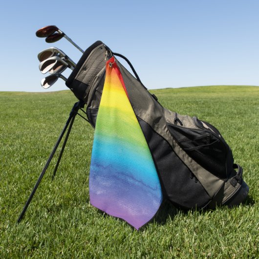 Rainbow Pride Bright Vibrann Golfhandtuch (Gras)