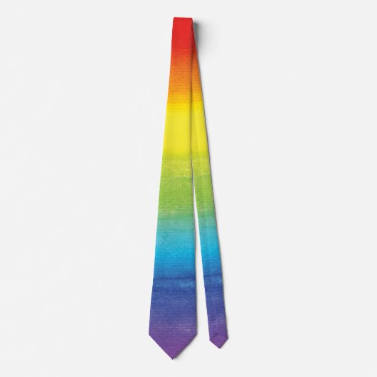 Rainbow Pride Bright Vibrann Krawatte (Vorderseite)