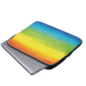 Rainbow Pride Bright Vibrann Laptopschutzhülle (Vorne Knopf)