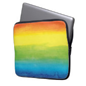 Rainbow Pride Bright Vibrann Laptopschutzhülle (Vorderseite Links)
