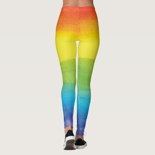 Rainbow Pride Bright Vibrann Leggings (Rückseite)