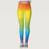 Rainbow Pride Bright Vibrann Leggings (Vorderseite)