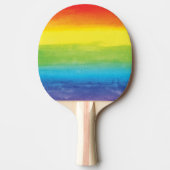 Rainbow Pride Bright Vibrann Tischtennis Schläger (Vorderseite)