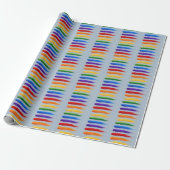 Rainbow Pride Brushstrokes Geschenkartikel Geschenkpapier (Ungerollt)