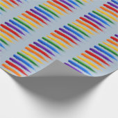 Rainbow Pride Brushstrokes Geschenkartikel Geschenkpapier (Ecke)
