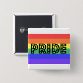 Rainbow Pride Button (Vorne & Hinten)