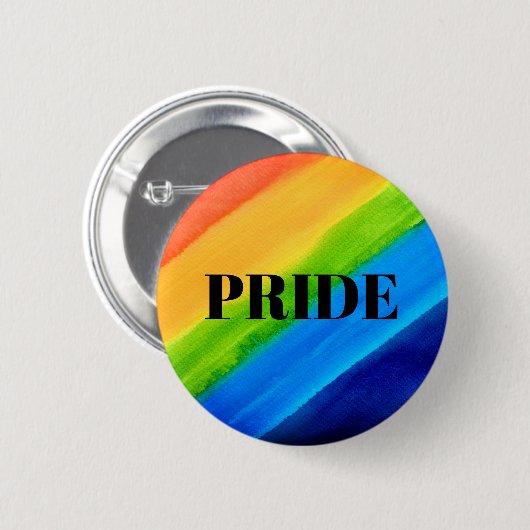Rainbow Pride Button (Vorne & Hinten)