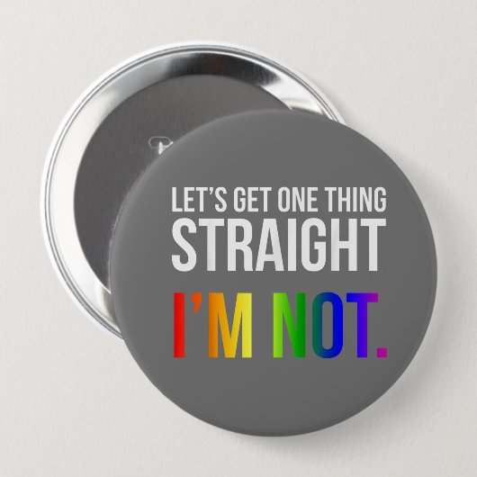 Rainbow Pride Button (Vorne & Hinten)