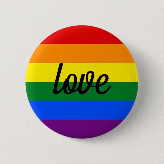 Rainbow Pride Button (Vorderseite)