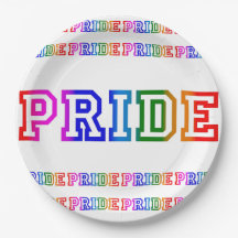 Rainbow PRIDE Celebration 9" Papier Party Plate