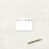 Rainbow Pride Christmas Post-it Klebezettel (Auf Schreibtisch)