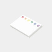 Rainbow Pride Christmas Post-it Klebezettel (angewinkelt)