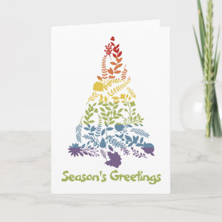 Rainbow Pride Christmas Tree Feiertagskarte