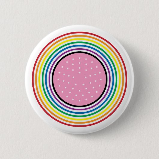 Rainbow Pride Circular Button - American Flag Insu (Vorderseite)