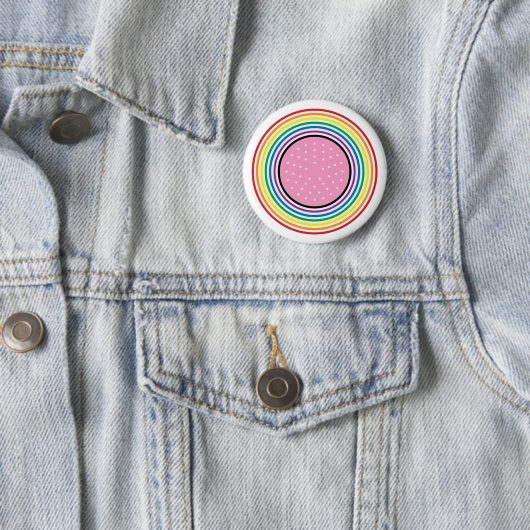 Rainbow Pride Circular Button - American Flag Insu (Beispiel)