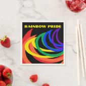 Rainbow Pride Color Crescent Muster Papier Napkins Serviette (Beispiel)