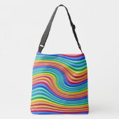 Rainbow Pride Cross bodyTote Bag. Tragetaschen Mit Langen Trägern (Rückseite)
