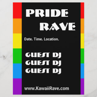 Rainbow Pride Custom Rave Flyer