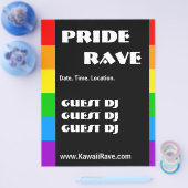 Rainbow Pride Custom Rave Flyer (Einzeln)