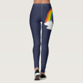 Rainbow Pride Deep Blue Parade Leggings (Rückseite)