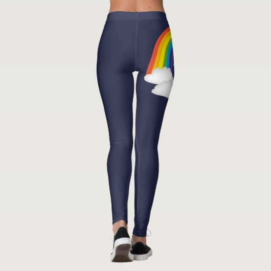 Rainbow Pride Deep Blue Parade Leggings (Rückseite)
