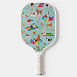RAINBOW PRIDE DOG BEACH PICKLEBALL SCHLÄGER