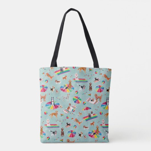 RAINBOW PRIDE DOG BEACH TASCHE (Rückseite)